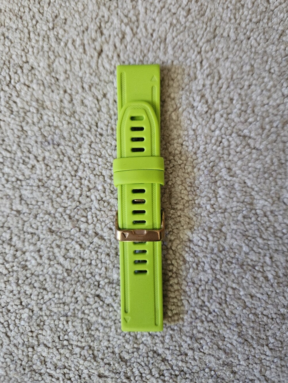 Lime Green/Rose Gold 20mm Garmin Fenix 5s/6s/7s Band